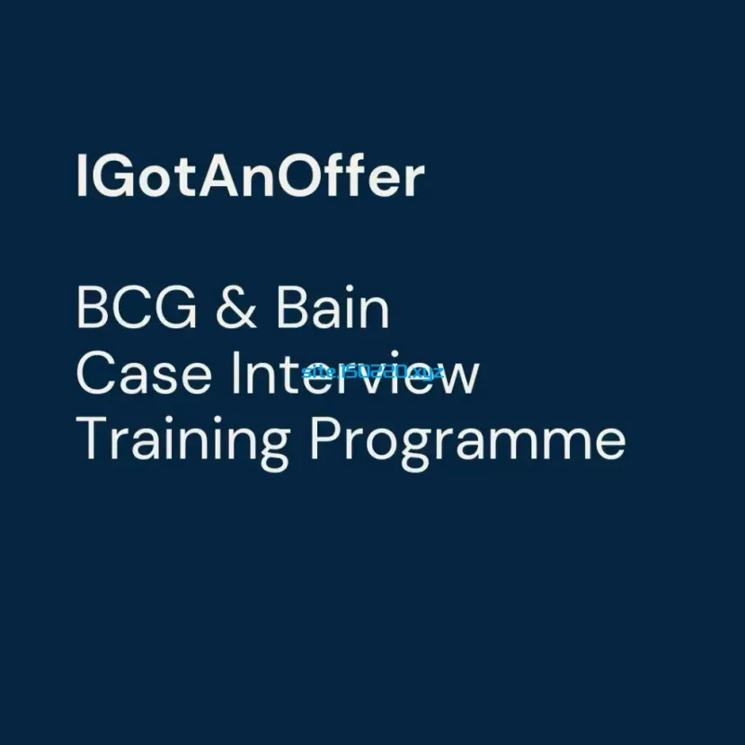 图片[1]-IGotAnOffer – BCG & Bain Case Interview Training Programme-TheTrendFollowing