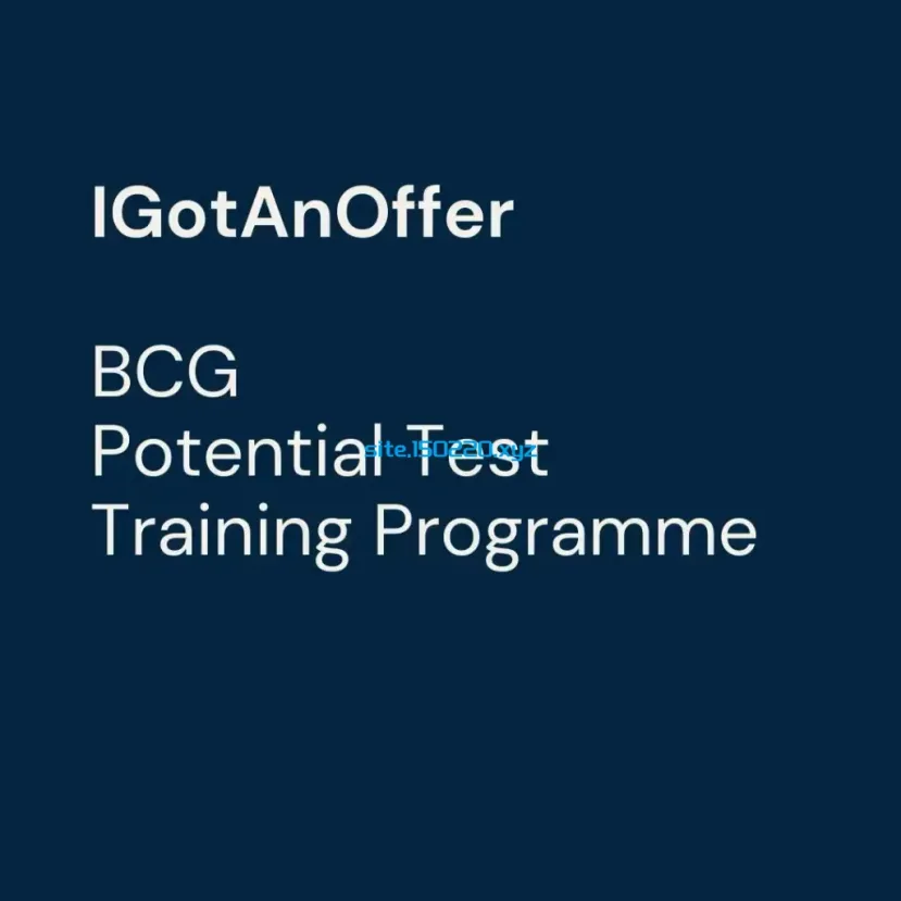 图片[1]-IGotAnOffer – BCG Potential Test Training Programme (BCG Online Case)-TheTrendFollowing