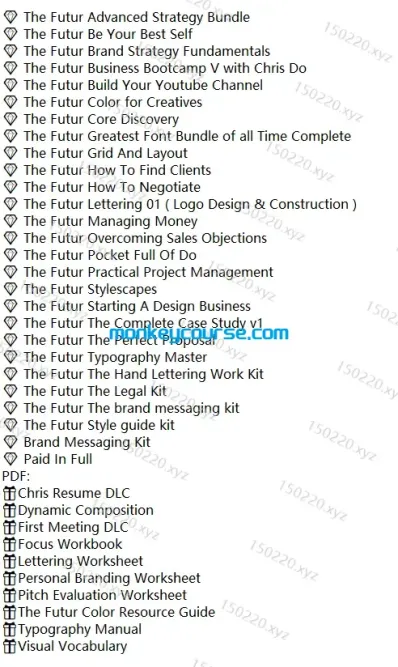 图片[1]-The futur 27 courses bundle full premium courses Chris do-TheTrendFollowing